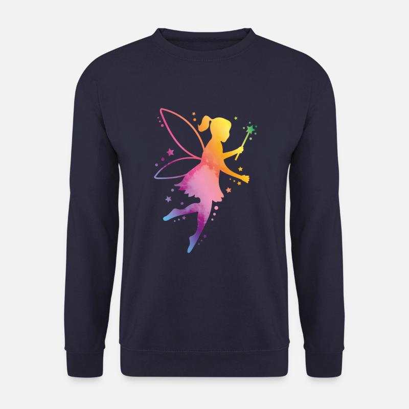 fee elfe bunt silhouette - Unisex Pullover - Navy