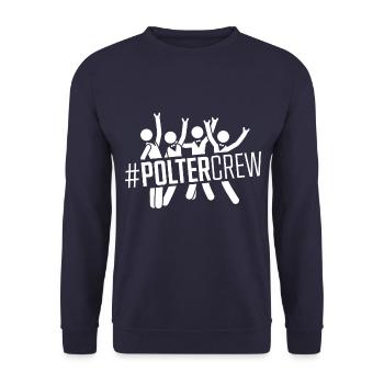 Polter Crew Polterabend Groom - Unisex Pullover - Navy - Vorne - Alina (178cm) & Michal (187cm)
