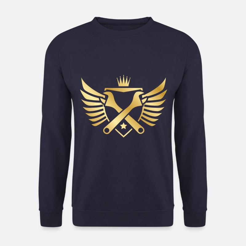 Clé artisanale blason or - Sweat-shirt Unisexe - marine