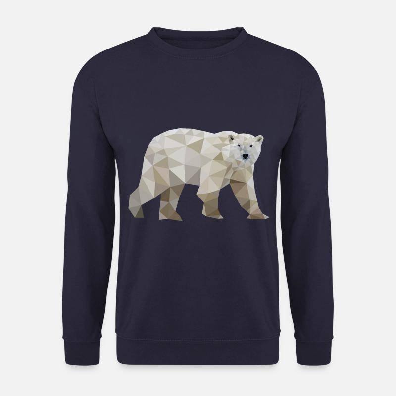 eisbär polygon polarbär - Unisex Pullover - Navy