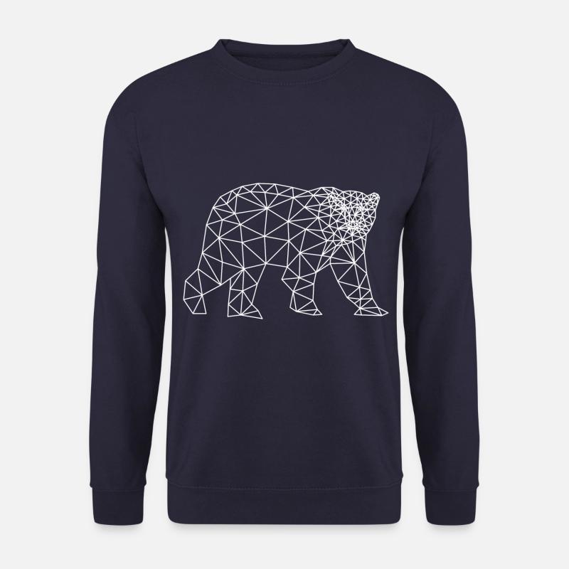 eisbär polygon polar bär - Unisex Pullover - Navy