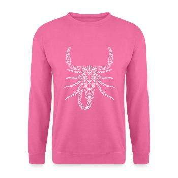 skorpion polygon sternzeichen - Unisex Pullover - Pink - Vorne