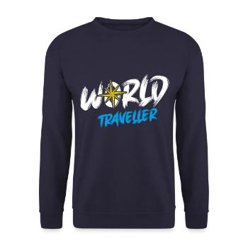 Travel Compass Travel Vacationers - Unisex Sweatshirt - navy - Front - Alina (178cm) & Michal (187cm)