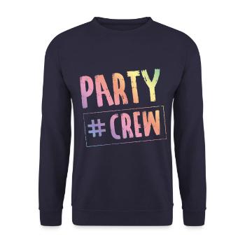 Célébrations d'anniversaire de l'équipe de fête - Sweat-shirt Unisexe - marine - Devant - Alina (178cm) & Michal (187cm)
