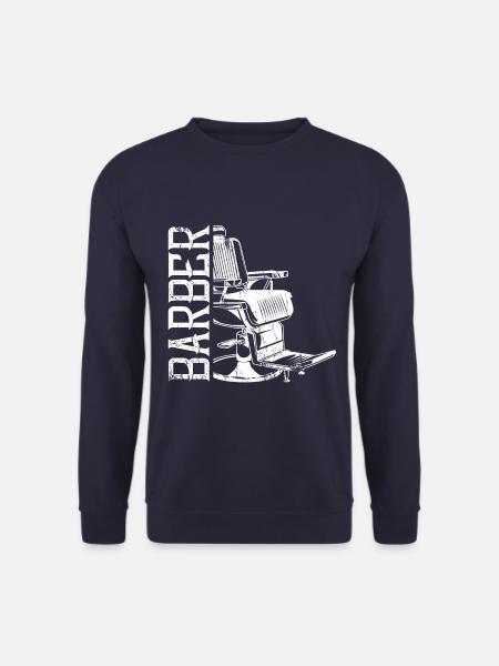 barber chair armchair - Unisex Sweatshirt - navy