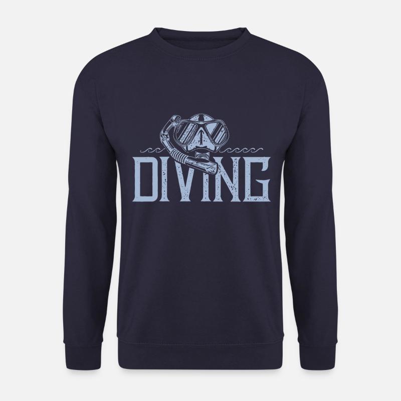 taucherbrille tauchen diving - Unisex Pullover - Navy