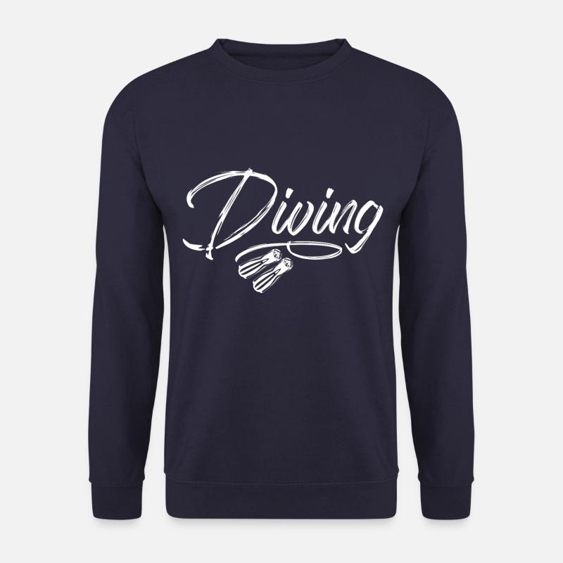 diving diving fins diving - Unisex Sweatshirt - navy