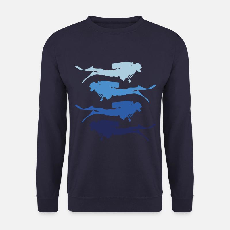 diver silhouette - Unisex Sweatshirt - navy