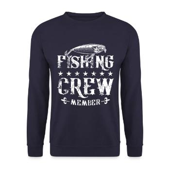 Pêcheur de membre d'équipage de pêche - Sweat-shirt Unisexe - marine - Devant - Alina (178cm) & Michal (187cm)