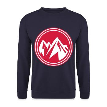Montagnes nature Icon montagnes - Sweat-shirt Unisexe - marine - Devant - Alina (178cm) & Michal (187cm)