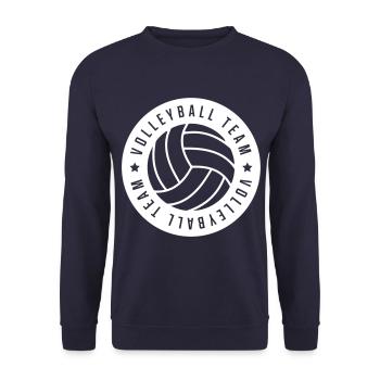 volleyball team - Unisex Sweatshirt - navy - Front - Alina (178cm) & Michal (187cm)