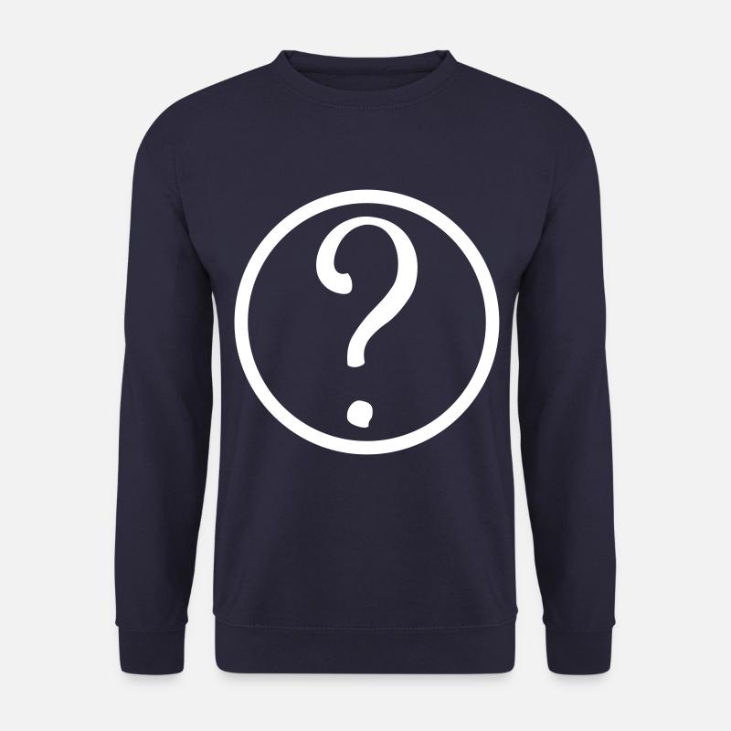question mark symbol - Unisex Sweatshirt - navy