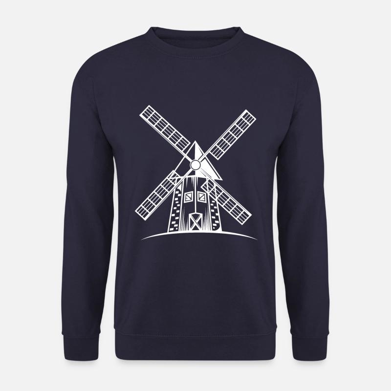 Windmühle Silhouette - Unisex Pullover - Navy