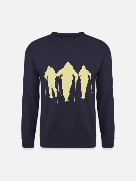 Nordic Walking Silhouette Team - Unisex Pullover - Navy