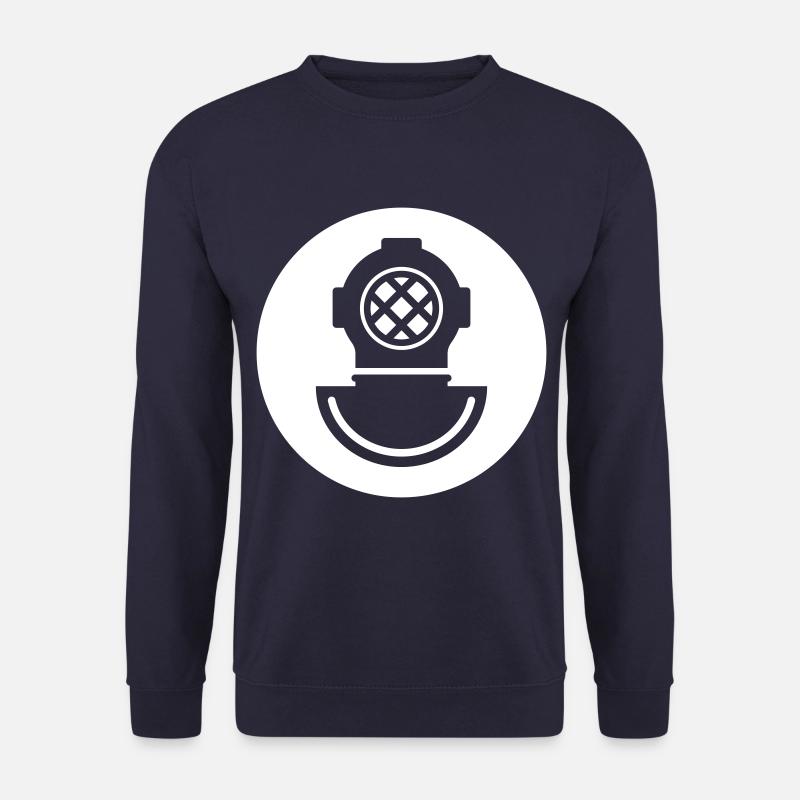 Taucherhelm Tauchen symbol - Unisex Pullover - Navy