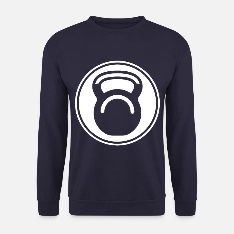 Icône de poids d’haltères - Sweat-shirt Unisexe - marine