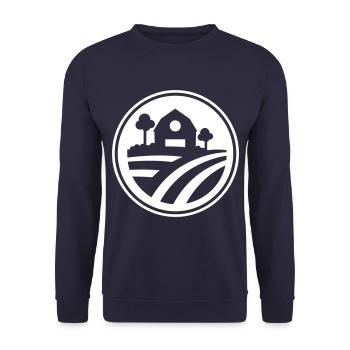 Paysage de la ferme - Sweat-shirt Unisexe - marine - Devant - Alina (178cm) & Michal (187cm)
