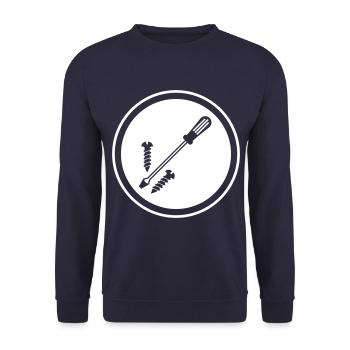 Screwdriver icon - Unisex Sweatshirt - navy - Front - Alina (178cm) & Michal (187cm)