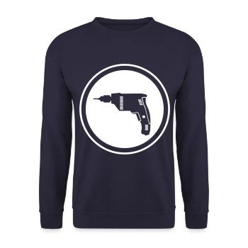 Drill - Unisex Sweatshirt - navy - Front - Alina (178cm) & Michal (187cm)