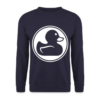 Icône de canard - Sweat-shirt Unisexe - marine - Devant - Alina (178cm) & Michal (187cm)