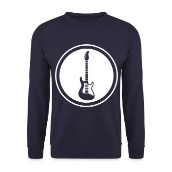 Symbole de guitare - Sweat-shirt Unisexe - marine - Devant - Alina (178cm) & Michal (187cm)