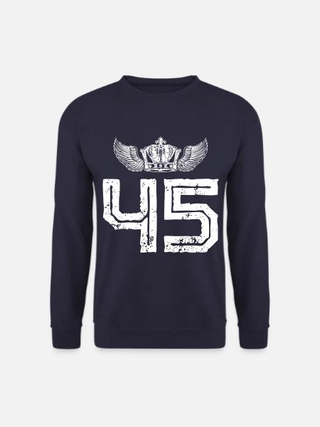 45 Number crown - Unisex Sweatshirt - navy
