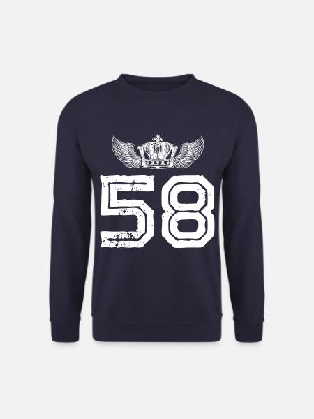 58 Couronne numérique - Sweat-shirt Unisexe - marine