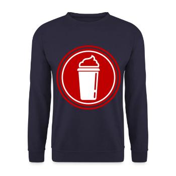 Coffee Icon - Unisex Sweatshirt - navy - Front - Alina (178cm) & Michal (187cm)