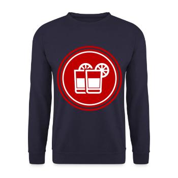 Cocktail Icon - Unisex Pullover - Navy - Vorne - Alina (178cm) & Michal (187cm)