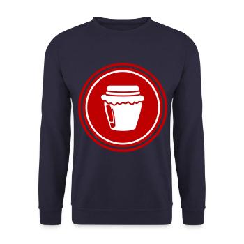 Honey symbol beekeeper - Unisex Sweatshirt - navy - Front - Alina (178cm) & Michal (187cm)