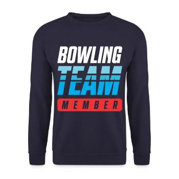 Bowling Team - Unisex Pullover - Navy - Vorne - Alina (178cm) & Michal (187cm)