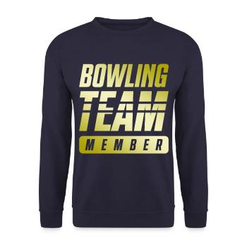 Bowling Team - Unisex Pullover - Navy - Vorne - Alina (178cm) & Michal (187cm)