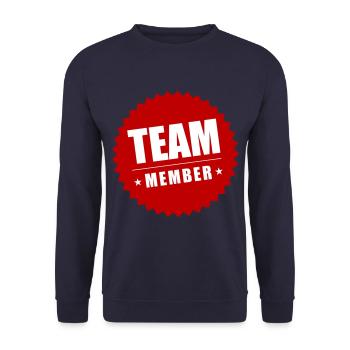 Membres de l’équipe - Sweat-shirt Unisexe - marine - Devant - Alina (178cm) & Michal (187cm)