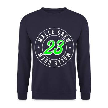 Malle 23 - Sweat-shirt Unisexe - marine - Devant - Alina (178cm) & Michal (187cm)