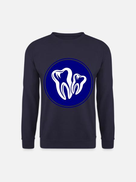 Zahn Dental Zahnarzt Icon - Unisex Pullover - Navy