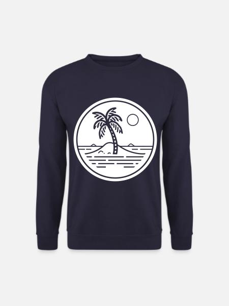 Palm Trees Symbol Beach Island - Unisex Sweatshirt - navy