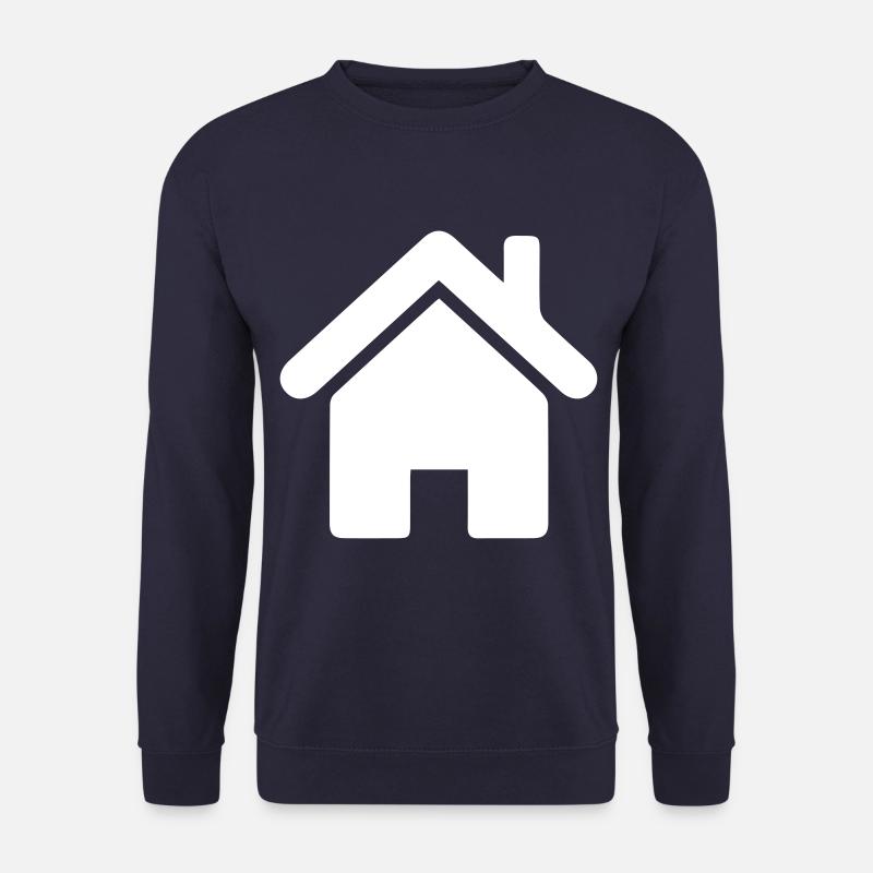 haus icon symbol - Unisex Pullover - Navy