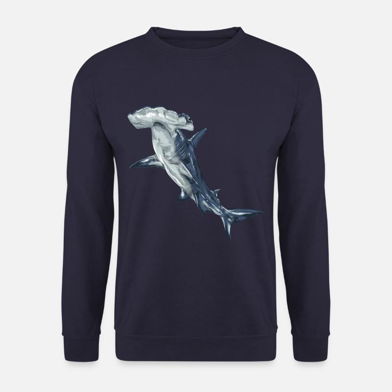 Gigantic Hammerhead shark - Hammerhai - Unisex Pullover - Navy