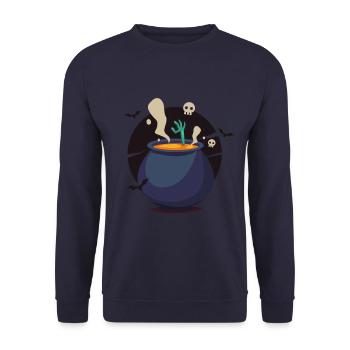 chaudron - Sweat-shirt Unisexe - marine - Devant - Alina (178cm) & Michal (187cm)
