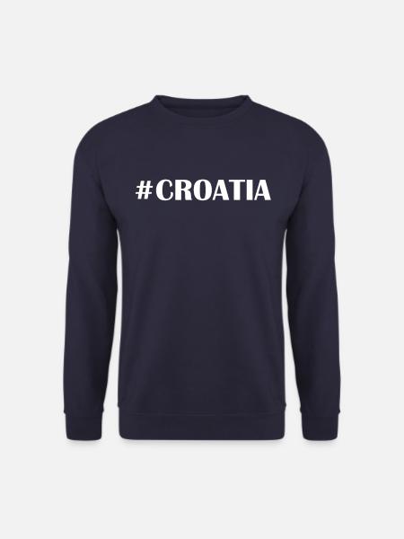 #CROATIA Kroatien #Kroatien #Srce - Unisex Pullover - Navy