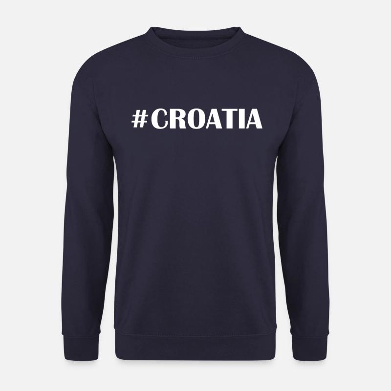#CROATIA Kroatien #Kroatien #Srce - Unisex Pullover - Navy