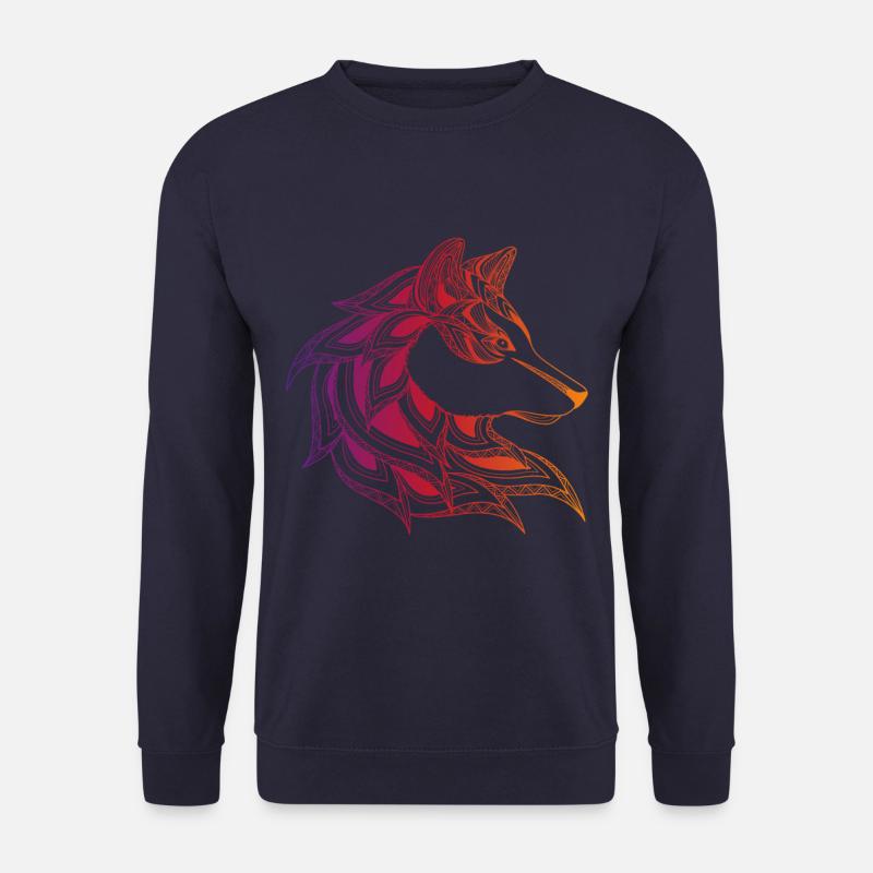 Wolf - Unisex Pullover - Navy