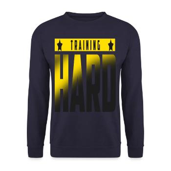 Formation Fitness Gym Sport Motivation Train - Sweat-shirt Unisexe - marine - Devant - Alina (178cm) & Michal (187cm)