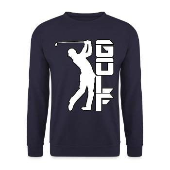Le golf est mon sport de golf - Sweat-shirt Unisexe - marine - Devant - Alina (178cm) & Michal (187cm)