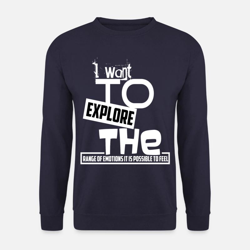 Exploring explore adventure saying gift - Unisex Sweatshirt - navy