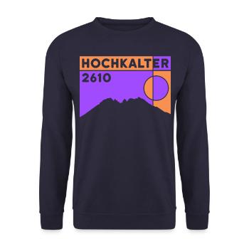 High Cold Crossing Normal Mountain Hike - Unisex Sweatshirt - navy - Front - Alina (178cm) & Michal (187cm)