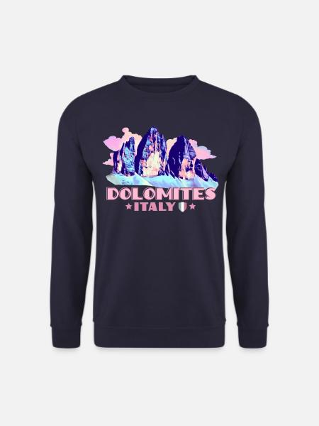 Dolomites Dolomiten Andenken Wandern Drei Zinnen - Unisex Pullover - Navy