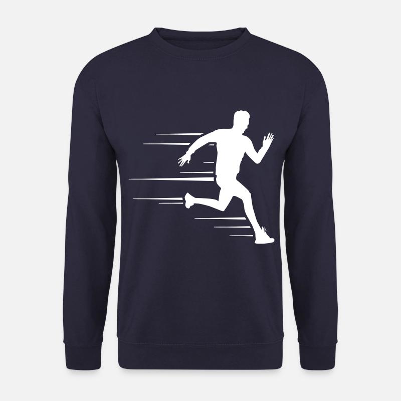 running running silhouette - Unisex Sweatshirt - navy