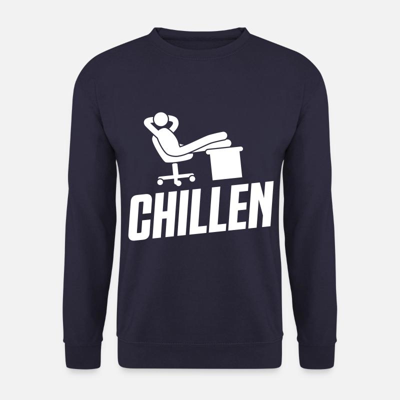 arbeiten büro chillen - Unisex Pullover - Navy