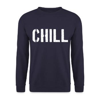 Chill - Sweat-shirt Unisexe - marine - Devant - Alina (178cm) & Michal (187cm)